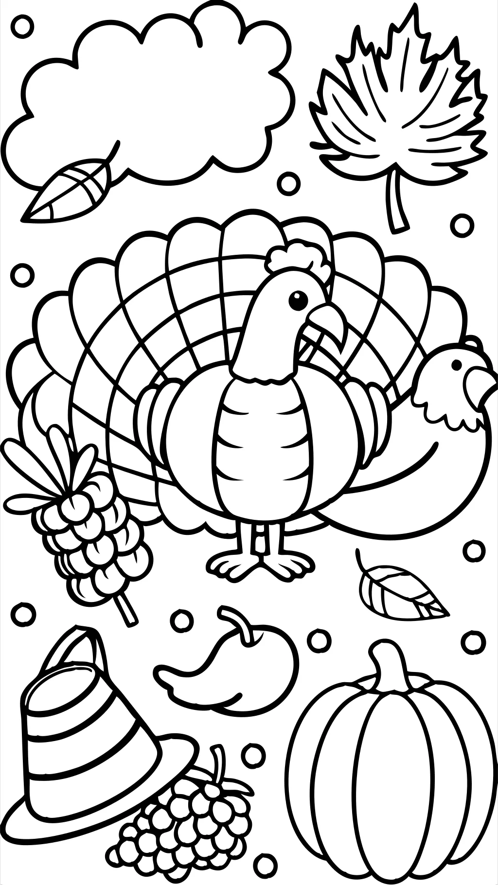 coloriages gratuits de Thanksgiving